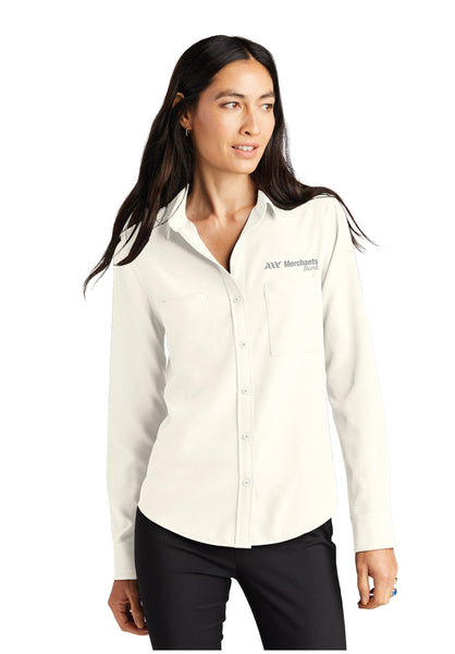 Ladies Stretch Crepe Camp Blouse