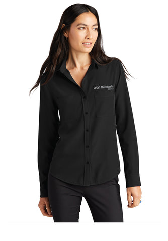 Ladies Stretch Crepe Camp Blouse