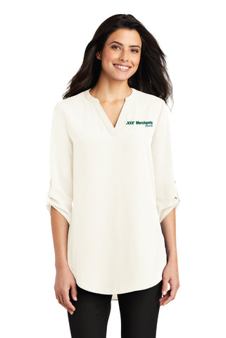 Ladies 3/4-Sleeve Tunic Blouse