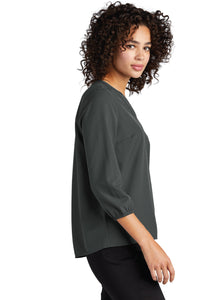 MERCER+METTLE™ Women's Stretch Crepe 3/4-Sleeve Blouse