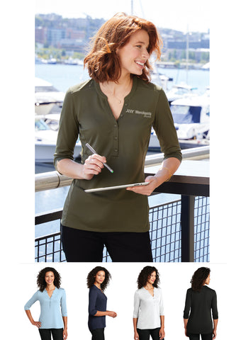 Ladies UV Choice Pique Henley